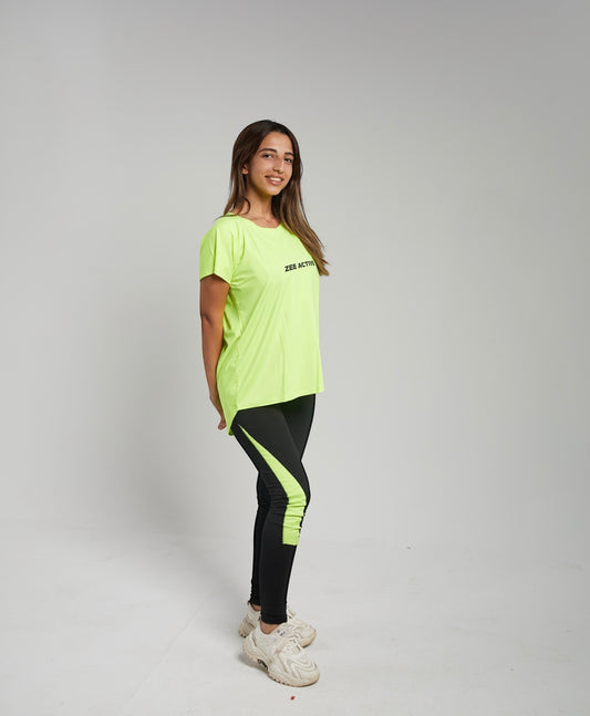 T.shirt half sleeve - Neon