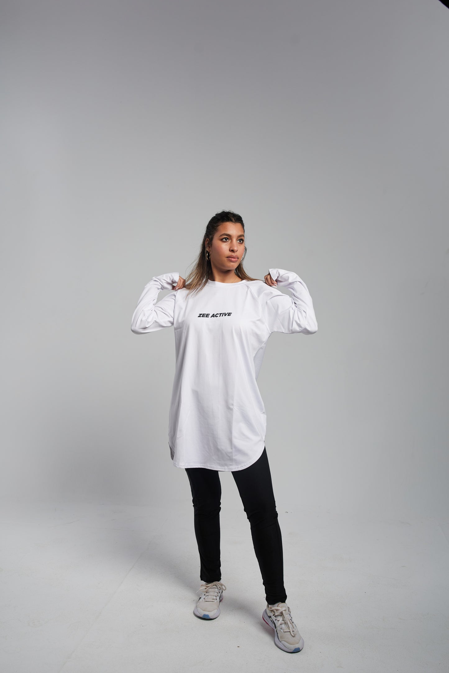 T-shirt long sleeve white