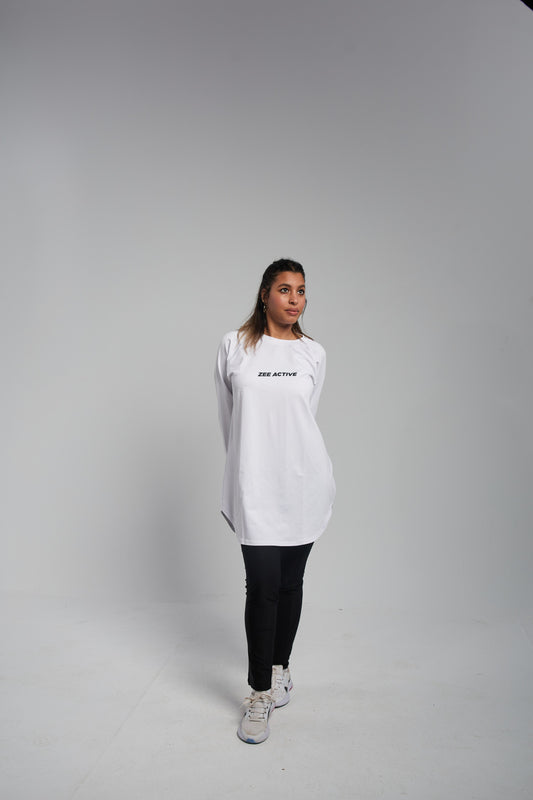 T-shirt long sleeve white