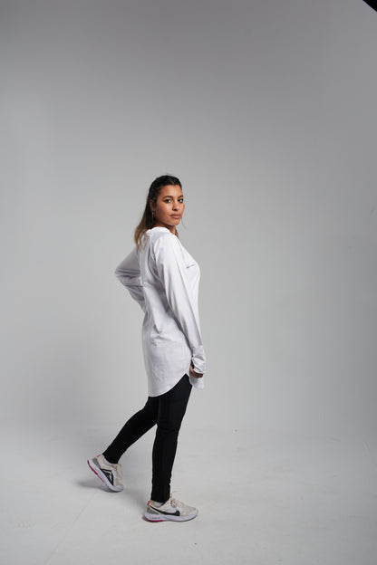 T-shirt long sleeve white